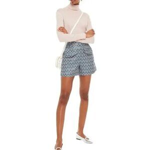 Maje Irako Metallic Jacquard Shorts